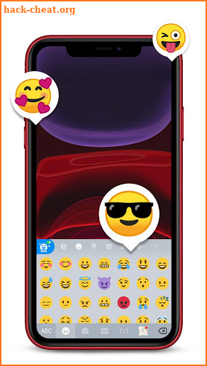 Red Phone 11 Keyboard Theme screenshot