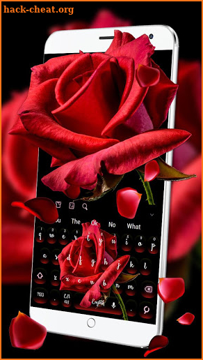 Red Rose Flower Romantic Keyboard screenshot
