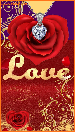 Red Rose Love Keyboard Sticker screenshot