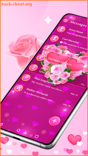 Red Rose Messages - SMS & MMS screenshot