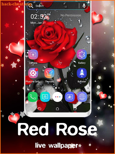 Red Rose Particle LiveWallpaper screenshot