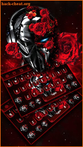 Red Roses Metal Skeleton Keyboard screenshot