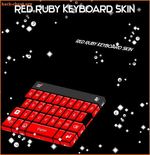 Red Ruby Keyboard Skin screenshot