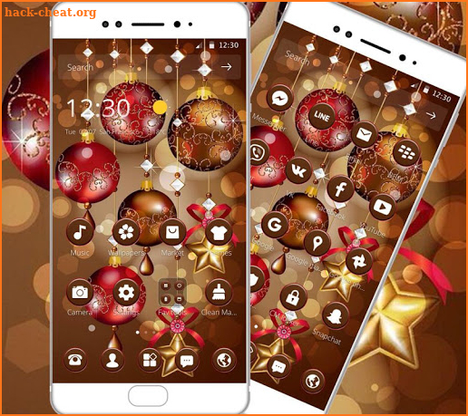 Red Shine Christmas Decoration Theme screenshot