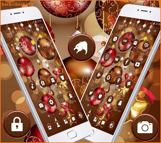 Red Shine Christmas Decoration Theme screenshot