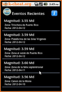 Red Sismica de Puerto Rico screenshot