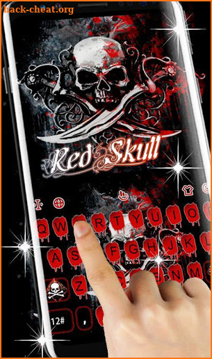 Red Skull Keyboard Theme screenshot