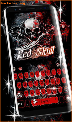 Red Skull Keyboard Theme screenshot
