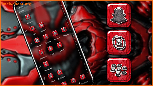 Red Skull Launcher Theme screenshot