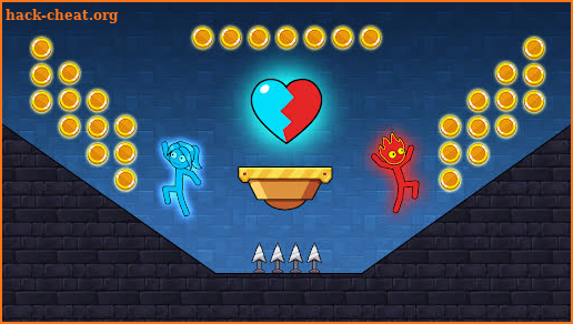 Red Stick and Blue Stick - Puzzle Maze Adventure screenshot