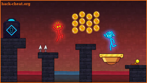 Red Stick and Blue Stick - Puzzle Maze Adventure screenshot