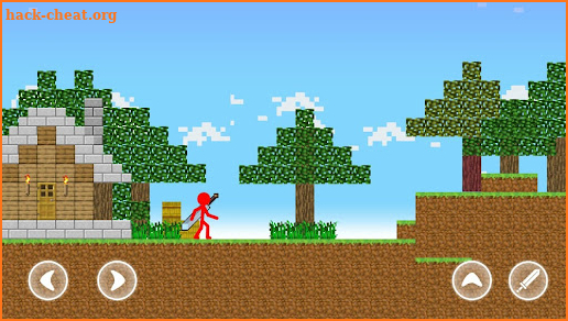 Red Stickman - Animation Parkour Fighter screenshot
