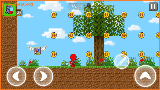 Red Stickman - Animation Parkour Fighter screenshot