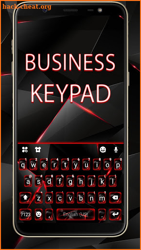 Red Tech Keyboard Theme screenshot
