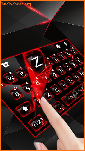 Red Tech Keyboard Theme screenshot