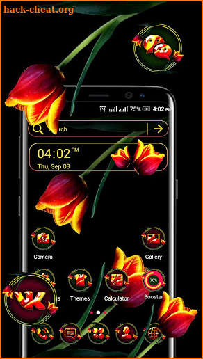 Red Tulip Theme Launcher screenshot