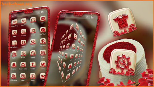 Red Velvet Cake Launcher Theme screenshot