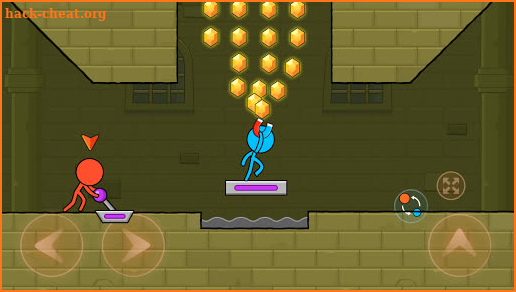 Red vs Blue Stickman: Ruins Escape screenshot