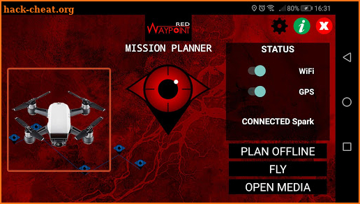 Red Waypoint PRO for DJI (Mavic / Spark / Phantom) screenshot