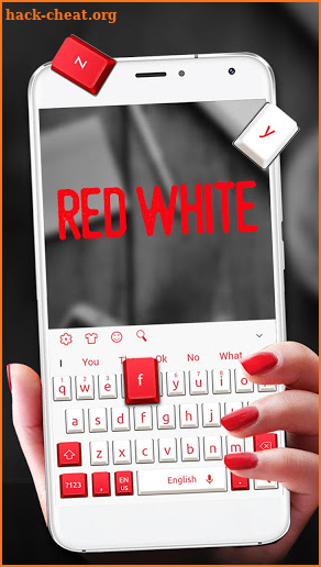 Red White Keyboard screenshot