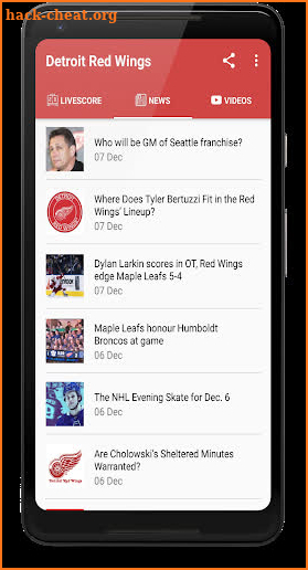 Red Wings Hockey: Livescore & News screenshot