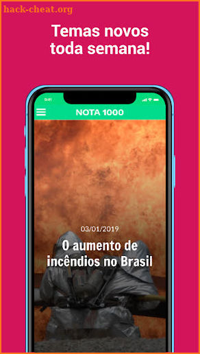 Redação Nota 1000 - ENEM 2020 screenshot