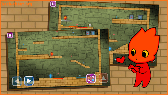 Redboy and Bluegirl in Light Temple Maze screenshot
