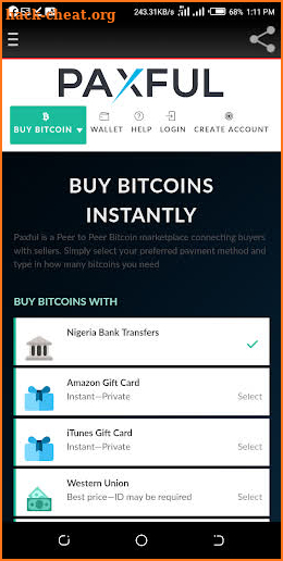 Redeem iTunes card & Bitcoin instantly screenshot
