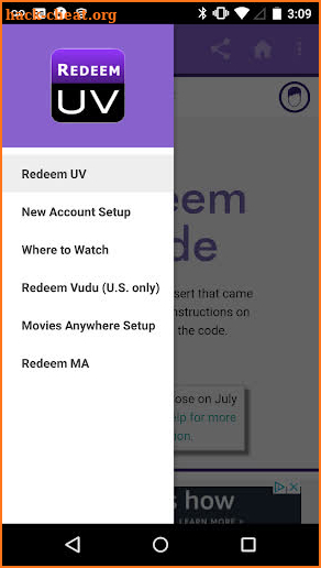 Redeem UV screenshot