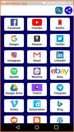 Redes sociales : Todas en una sola aplicación screenshot