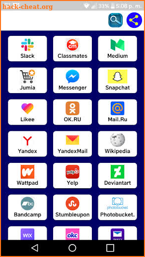 Redes sociales : Todas en una sola aplicación screenshot