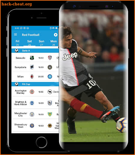 RedFoot - Live Football Scores - Sports TV 365 screenshot