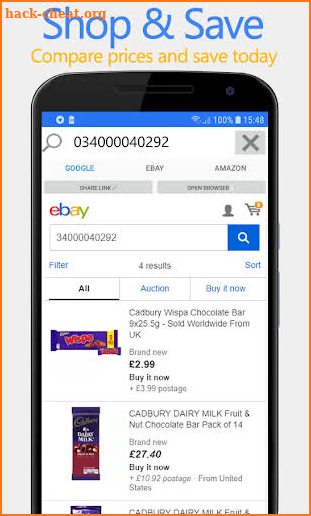 RedLaser Barcode + QR Scanner Price Checker app screenshot