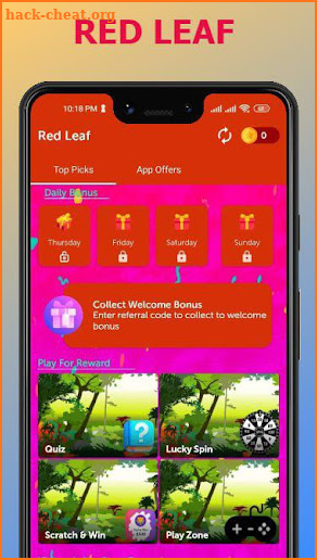 RedLeaf Reward screenshot