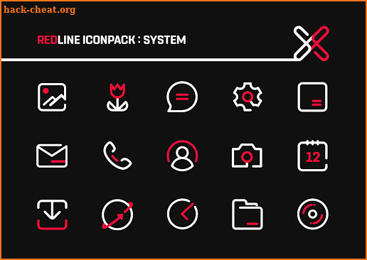RedLine IconPack : LineX screenshot