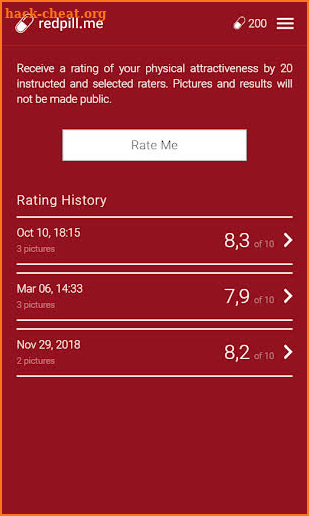 redpill.me - Attractiveness Rating screenshot