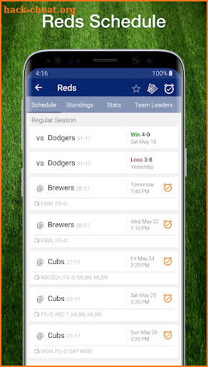 Reds Baseball: Live Scores, Stats, Plays & Games screenshot