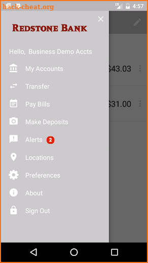 Redstone Mobile Banking screenshot