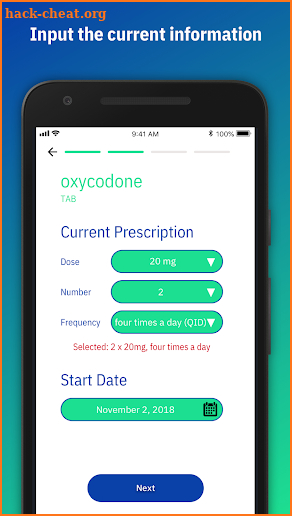 Reducere - Opioid Tapering Calculator screenshot