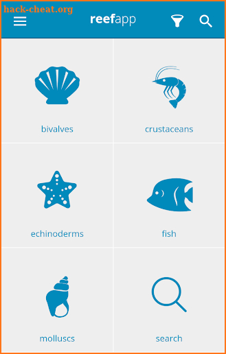Reef App - Encyclopedia screenshot