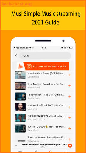 Reference for Musi Simple Music Streaming App 2021 screenshot