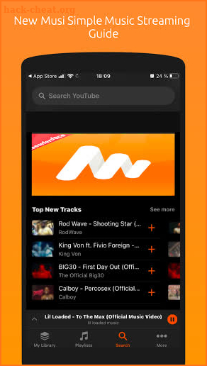 Reference Musi Simple Music Streaming App 2020 screenshot