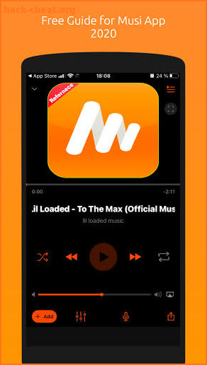 Reference Musi Simple Music Streaming App 2020 screenshot