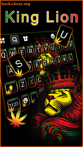 Reggae Lion King Keyboard Theme screenshot