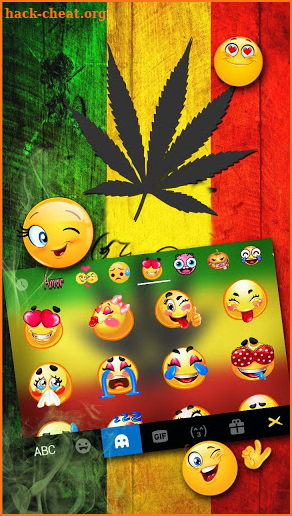 Reggae Rasta Keyboard Theme screenshot