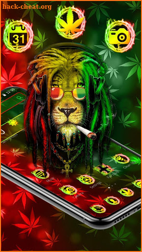 Reggae Weed Lion Theme screenshot