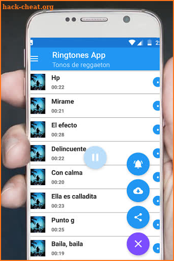 Reggaeton songs screenshot