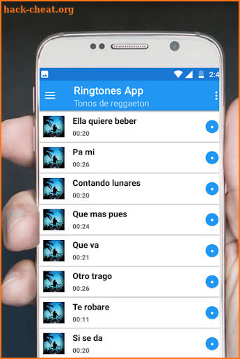 Reggaeton songs screenshot