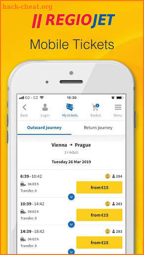 RegioJet: Train & Bus Tickets screenshot