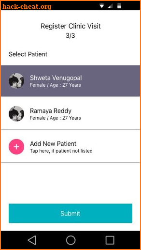 Register App screenshot